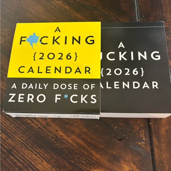 2026 Zero F*cks Calendar - Yellow and Black - Picture 3 of 3